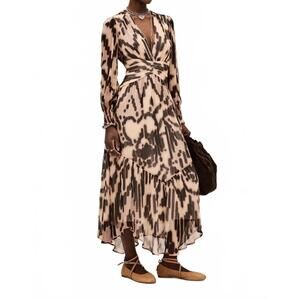 NEW BA&SH amour midaxi dress in rose